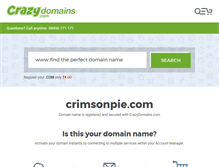 Tablet Screenshot of crimsonpie.com